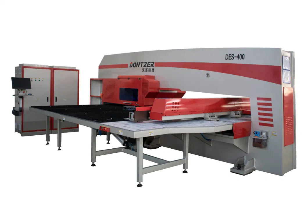 49*98 Inches Carbon Steel Plate Panel Perforating Machine Tool, CNC Servo Turret Press Punch Punching Machine